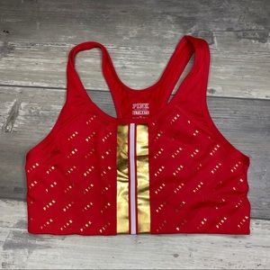 NWOT PINK Ultimate Sports Bra Red Medium